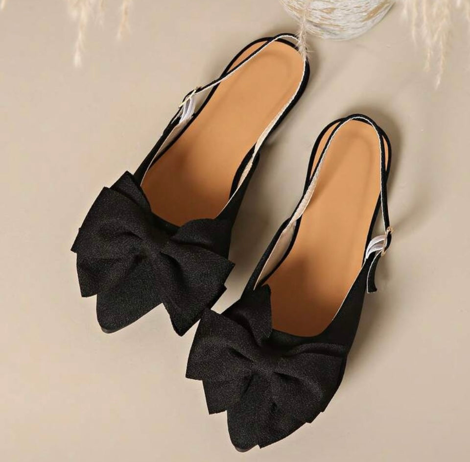 Retro British Style Bow Knot Slip-On Loafers for Women – Platform Chunky Heel