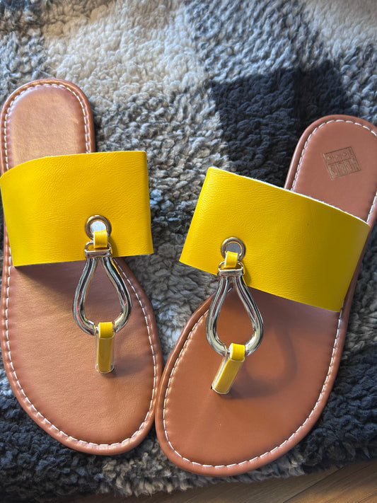 Women's Retro Leopard Print Flat Slippers – Yellow